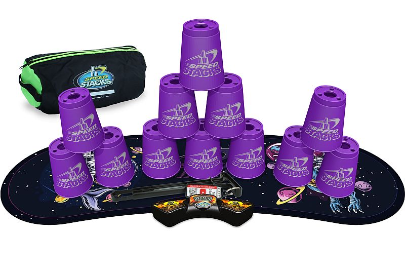 Speed Stacks The Leader in Sport Stacking 12 Green Cups WSSA Bag 2 Bonus  Cups