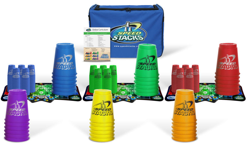 Play Along Toys Blue Speed Stacks Glow Stackpack