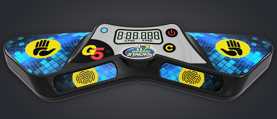 Speed Stacks | G5 Black Flame StackMat (Timer and Mat) | Accuracy to 0.001  Seconds, Batteries Included | Endorsed by Sport Stacking and Cubing